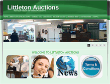 Tablet Screenshot of littletonauctions.com